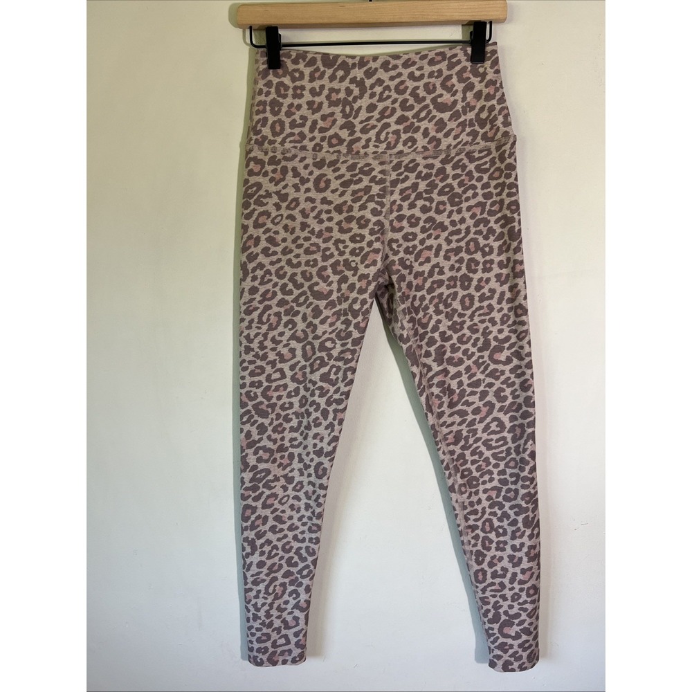 BEYOND YOGA Animal Leopard Print High Rise Leggings Size Medium M Soft
